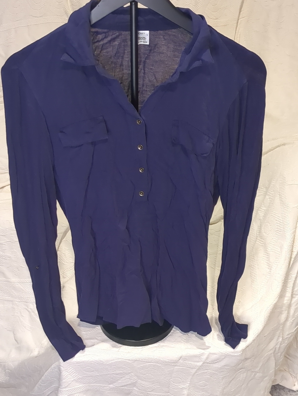 Jockey P2P  Deep Purple Long-Sleeve Button Down Shirt